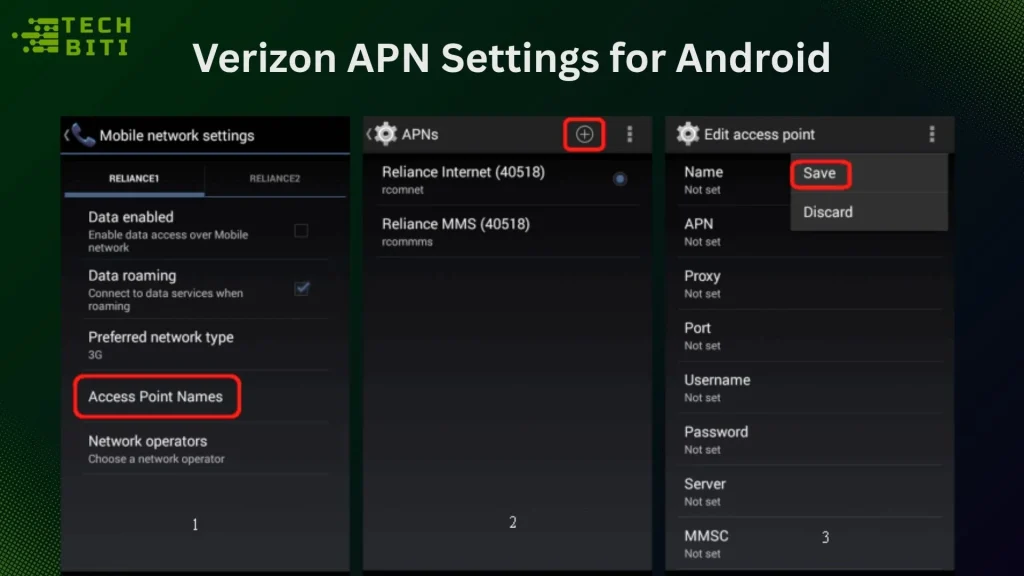 Verizon APN Settings for Android