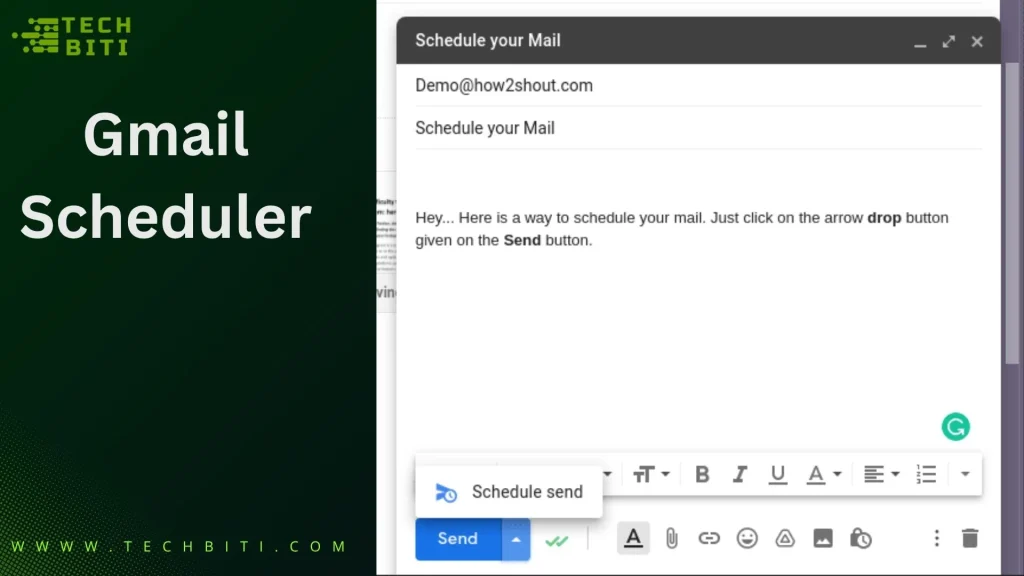 Using Gmail Scheduler