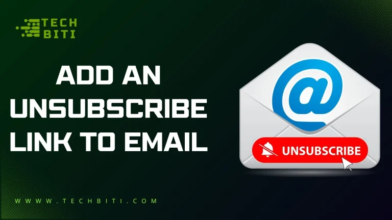 How to Add an Unsubscribe Link to Email