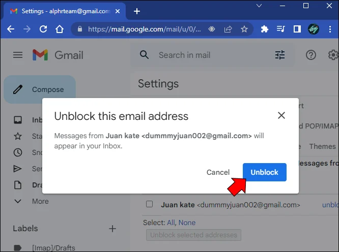 How to Unblock Incoming Emails in Gmail