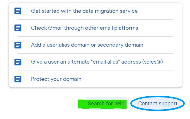 Contact Gmail Support
