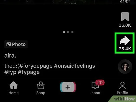 Click the Share Icon