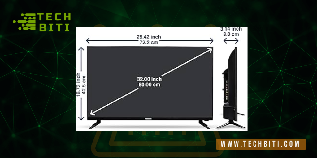 Exact Dimensions of a 32-Inch TV