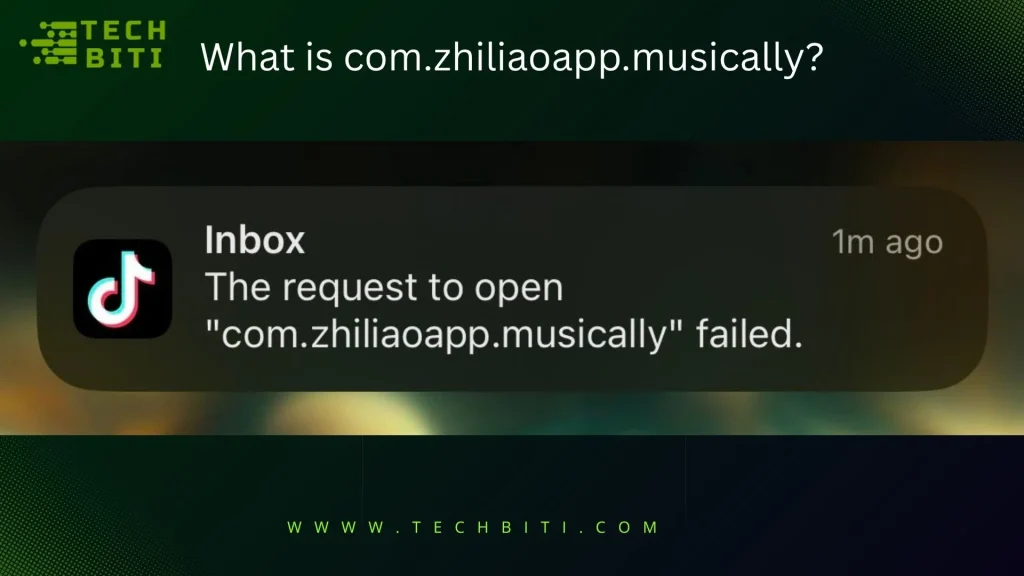 What is com.zhiliaoapp.musically?