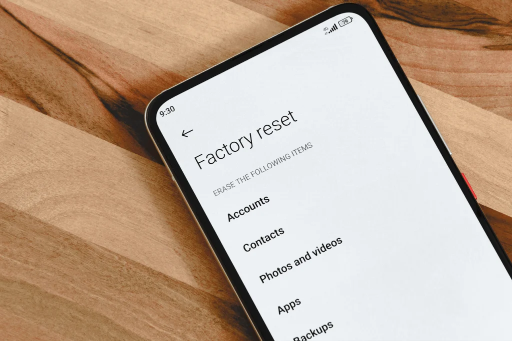 Consider a Factory Reset (Last Resort)