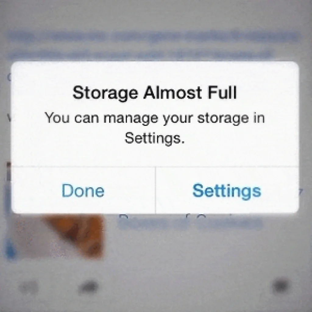 Low Storage Space