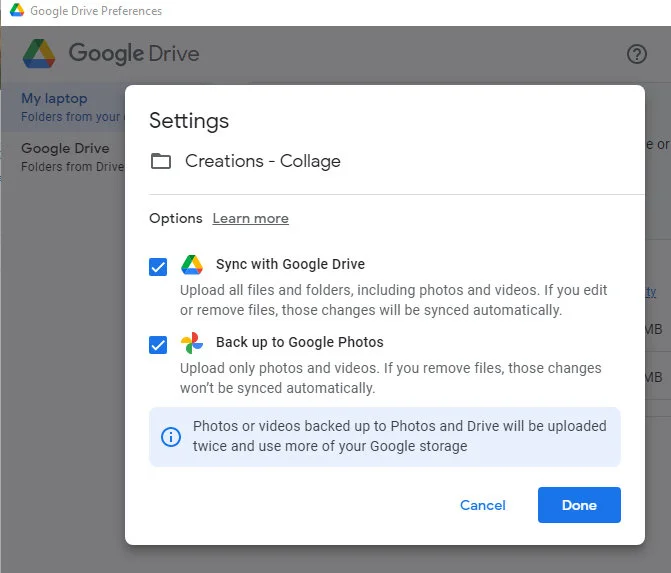 Back Up Files and Folders Using Google Drive