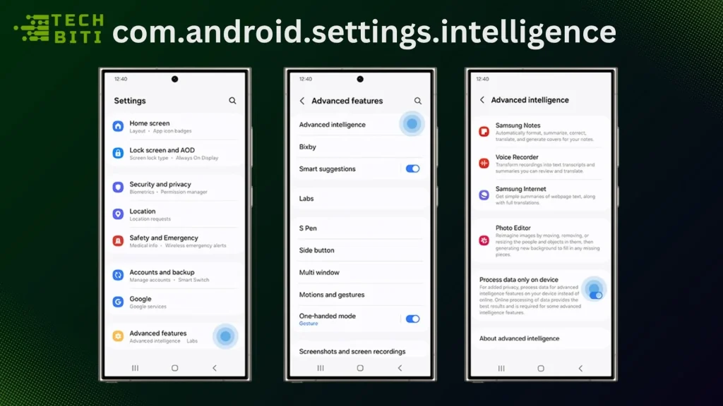 What exactly is com.android.settings.intelligence?