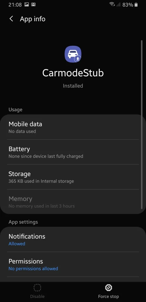 What Is CarModeStub on Samsung Devices?