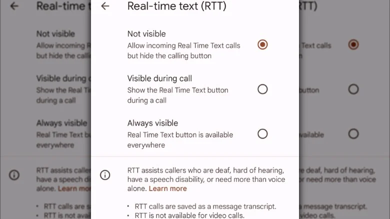 How to Disable RTT and Keep It Off?
